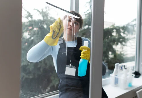 Nettoyage de vitres intérieures et extérieures à Saint-Georges-Montcocq